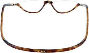 img 1 attached to 👓 Clic Sonoma Single Vision Half Frame Designer Reading Glasses in Light Tortoise, +2.00 - Stylish and Practical Eyewear