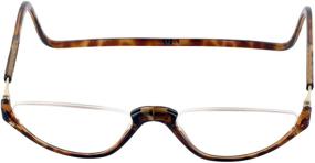 img 3 attached to 👓 Clic Sonoma Single Vision Half Frame Designer Reading Glasses in Light Tortoise, +2.00 - Stylish and Practical Eyewear