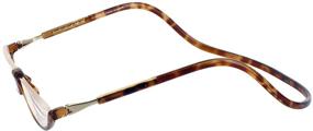 img 2 attached to 👓 Clic Sonoma Single Vision Half Frame Designer Reading Glasses in Light Tortoise, +2.00 - Stylish and Practical Eyewear