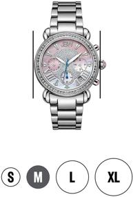 img 1 attached to ⌚ Женские наручные часы JBW JB-6210 "Победа" с бриллиантами и хронографом: элегантный аналоговый дисплей для женщин