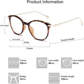 img 1 attached to 👓 SEO-Optimized: Sojos TR90 Frame AEON SJ5075 Blue Light Blocking Glasses Eyewear - Classic Round Design