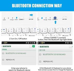 img 1 attached to Cuifati Bluetooth Keyboard &Amp
