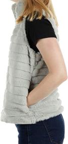 img 2 attached to KATYDID Rabbit Faux Fur Vest Women's Clothing for Coats, Jackets & Vests