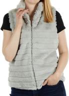 katydid rabbit faux fur vest women's clothing for coats, jackets & vests logo