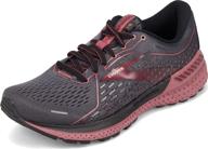 👟 brooks adrenaline midnight black women's athletic shoes logo