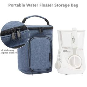 img 2 attached to 👜 Waterpik Water Flosser Carrying Bag - Portable Storage for Accessories, Ideal for Travel, Trips, Camping (Dark Blue)