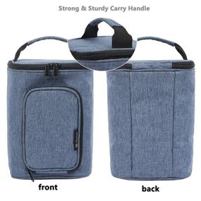 img 1 attached to 👜 Waterpik Water Flosser Carrying Bag - Portable Storage for Accessories, Ideal for Travel, Trips, Camping (Dark Blue)