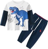 👦 adorable boys' toddler clothing sets: t-shirt, sweatpants & tracksuit logo