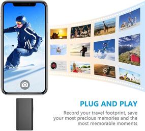 img 2 attached to 📱 DULEES 64GB iPhone Photo Stick Lightning USB Flash Drive - External Memory Storage for iPhone, iPad, Mac, Android, PC - Backup Pictures Thumb Jump Drive (Black)