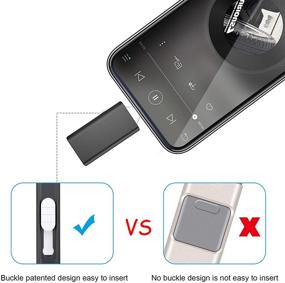 img 3 attached to 📱 DULEES 64GB iPhone Photo Stick Lightning USB Flash Drive - External Memory Storage for iPhone, iPad, Mac, Android, PC - Backup Pictures Thumb Jump Drive (Black)