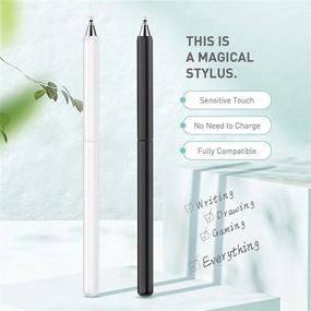 img 3 attached to 🖊️ High Sensitive & Precise Capacitive Disc Tip Stylus Pen for iPhone/iPad/Pro/Samsung/Galaxy/Tablet/Kindle/Computer/FireTablet - Enhancing Touch Screen Experience