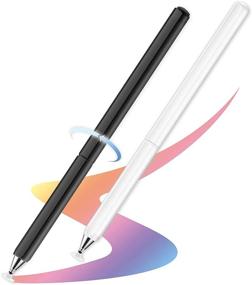 img 4 attached to 🖊️ High Sensitive & Precise Capacitive Disc Tip Stylus Pen for iPhone/iPad/Pro/Samsung/Galaxy/Tablet/Kindle/Computer/FireTablet - Enhancing Touch Screen Experience