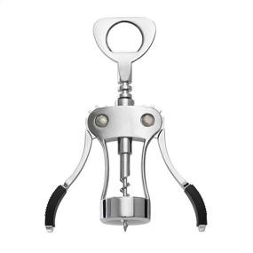 img 4 attached to Effortlessly Uncork with the Amazon Basics Stainless Steel Wing Corkscrew Wine Opener