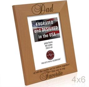 img 1 attached to 👨 KATE POSH Dad of All The Walks We've Taken Together This one is My Favorite. Engraved Natural Wood Picture Frame, Father of The Bride Wedding Gifts, Thank You Dad, Best Dad Ever (4x6-Vertical): A Sentimental Gift for Your Beloved Father