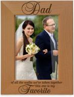 👨 kate posh dad of all the walks we've taken together this one is my favorite. engraved natural wood picture frame, father of the bride wedding gifts, thank you dad, best dad ever (4x6-vertical): a sentimental gift for your beloved father логотип