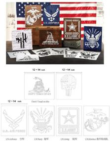 img 1 attached to HSIULMY American Templates 12X14Inch Airforce