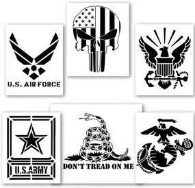 img 3 attached to HSIULMY American Templates 12X14Inch Airforce