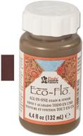 🎨 tandy leather eco-flo all-in-one stain & finish 4.4 fl. oz. (132 ml) fudge brown 2605-02: superior leather coloring and finishing solution logo