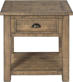 img 3 attached to Discover the Timeless Charm of Martin Svensson Home Monterey Solid Wood End Table - Reclaimed Natural Beauty!