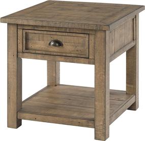 img 4 attached to Discover the Timeless Charm of Martin Svensson Home Monterey Solid Wood End Table - Reclaimed Natural Beauty!