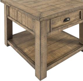 img 2 attached to Discover the Timeless Charm of Martin Svensson Home Monterey Solid Wood End Table - Reclaimed Natural Beauty!