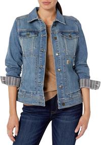 img 3 attached to 👩 Carhartt Women's Benson Denim Jacket: Durable & Stylish Outerwear for Women