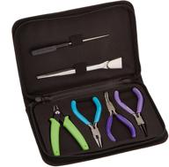 🔧 premium precision comfort 6-piece jewelry tool kit: essential tools with portable carrying case logo