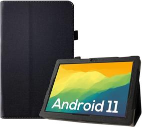img 4 attached to Transwon Denim Black Case for Vastking Kingpad K10 10 Inch Tablet & Pro Models - Premium Accessories Included