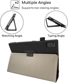 img 1 attached to Transwon Denim Black Case for Vastking Kingpad K10 10 Inch Tablet & Pro Models - Premium Accessories Included