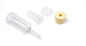 img 1 attached to 🍺 Efficient Three-Piece Airlock and Drilled #6 Stopper Kit for Gallon Jug Fermentation - Perfect for Beer, Wine, and Kombucha Making