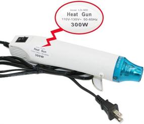 img 2 attached to iCom Mini Heat Gun- Versatile 300W Hot Air Heat Tool for DIY Embossing, Shrink Wrapping, and More, Dual Temperature Multi-Function Embossing Heat Tool