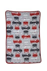 img 1 attached to 🚒 Carter's Toddler Printed Coral Fleece Blanket: Fire Truck Theme - Soft and Cozy Bedding for Your Little One