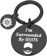 surrounded inspired keychain possession birthday logo