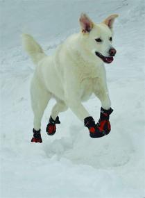 img 1 attached to 🐾 Muttluks Snow Mushers: Rubber-Soled Winter Dog Boots for Cold Weather