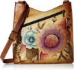 anna anuschka genuine multi compartment original women's handbags & wallets in hobo bags logo