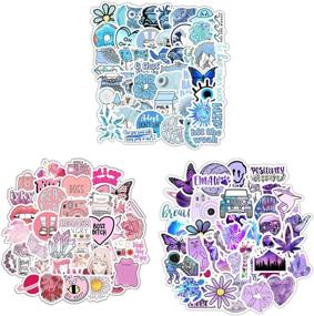 img 4 attached to 🌸 Fresh and Girly Pink Stickers for Kids, Teens, Girls, and Adults - 150 Stickers (50-600Pcs/Pack) for Laptops, Phones, Bike, Luggage, Skateboard, Helmet, Water Bottles | Waterproof, Sunscreen, Large Stickers | Reusable