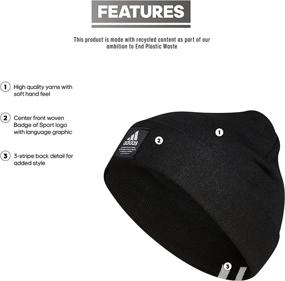 img 3 attached to Adidas Amplifier Beanie Black White Sports & Fitness for Running