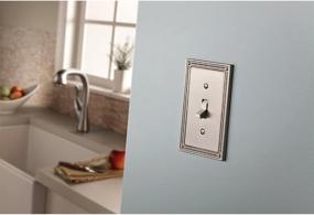 img 3 attached to 🔲 Franklin Brass Classic Beaded Double Decorator Wall Plate/Switch Plate/Cover in Satin Nickel Finish - Model W35065-SN-C