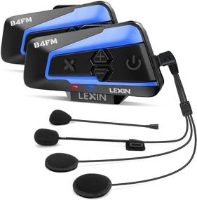 img 4 attached to Улучшенные Bluetooth-системы LEXIN для шлемов мотоциклов с возможностью передачи музыки, подавления шумов и быстрой зарядки через разъем Type-C. Идеально подходят для езды на квадроциклах/мотокроссах/бездорожной езды - версия V5.0 с возможностью соединения до 8 мотоциклистов.