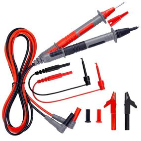 img 4 attached to 🔌 KAIWEETS Soft Silicone Electrician Test Leads Kit CAT III 1000V & CAT IV 600V with Alligator Clips and Needle Probe for Fluke/AstroAI/INNOVA Multimeter Electronic Clamp Meter - Reliable and Versatile Test Leads for Professional Electricians