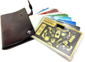 img 3 attached to Premium Leather Credit Business Men's Accessories: Wallets, Card Cases, and Money Organizers by Rarestan