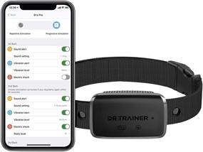 img 4 attached to Dr.Trainer B1sPro Bark Collar: APP & Watch Control, Waterproof, Customizable Settings, Rechargeable & Humane - with Barking Record & Progressive Mode