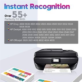 img 2 attached to 🖨️ ONLYU Remanufactured Ink Cartridge HP 61XL 61 XL Replacement for Envy 4500 5530 Deskjet 1000 Officejet 4630 Printer