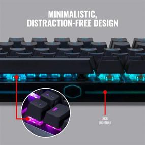 img 2 attached to 💡 Cooler Master MK730: Tenkeyless Mechanical Keyboard for Gaming with Brown Switches, Cherry MX, customizable RGB Lighting, and Detachable Wrist Support