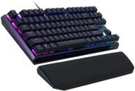 💡 cooler master mk730: tenkeyless mechanical keyboard for gaming with brown switches, cherry mx, customizable rgb lighting, and detachable wrist support logo