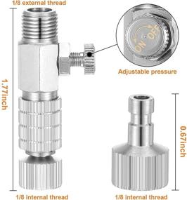 img 2 attached to 🔌 Versatile 13-Piece Airbrush Adapter Set: Quick Release Disconnect Fittings for Air Compressors & Airbrush Hoses