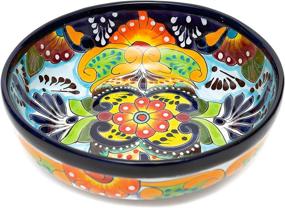 img 2 attached to 🌺 Talavera Ceramic Hand Painted Bakeware: Enchantment at Its Finest