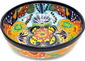 img 3 attached to 🌺 Talavera Ceramic Hand Painted Bakeware: Enchantment at Its Finest