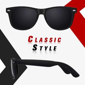 img 2 attached to 🕶️ Enhance Your Style and Protect Your Eyes with SUNIER Polarized Classic Sunglasses Designer