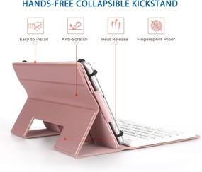 img 1 attached to Bluetooth Keyboard Wireless Detachable Protective Tablet Accessories in Bags, Cases & Sleeves